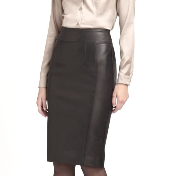 Danier Black Pencil Skirt - Picture 1 of 16